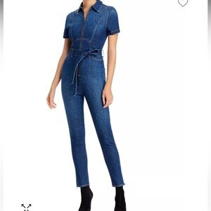 Alice + Olivia Gorgeous slim denim jumpsuit